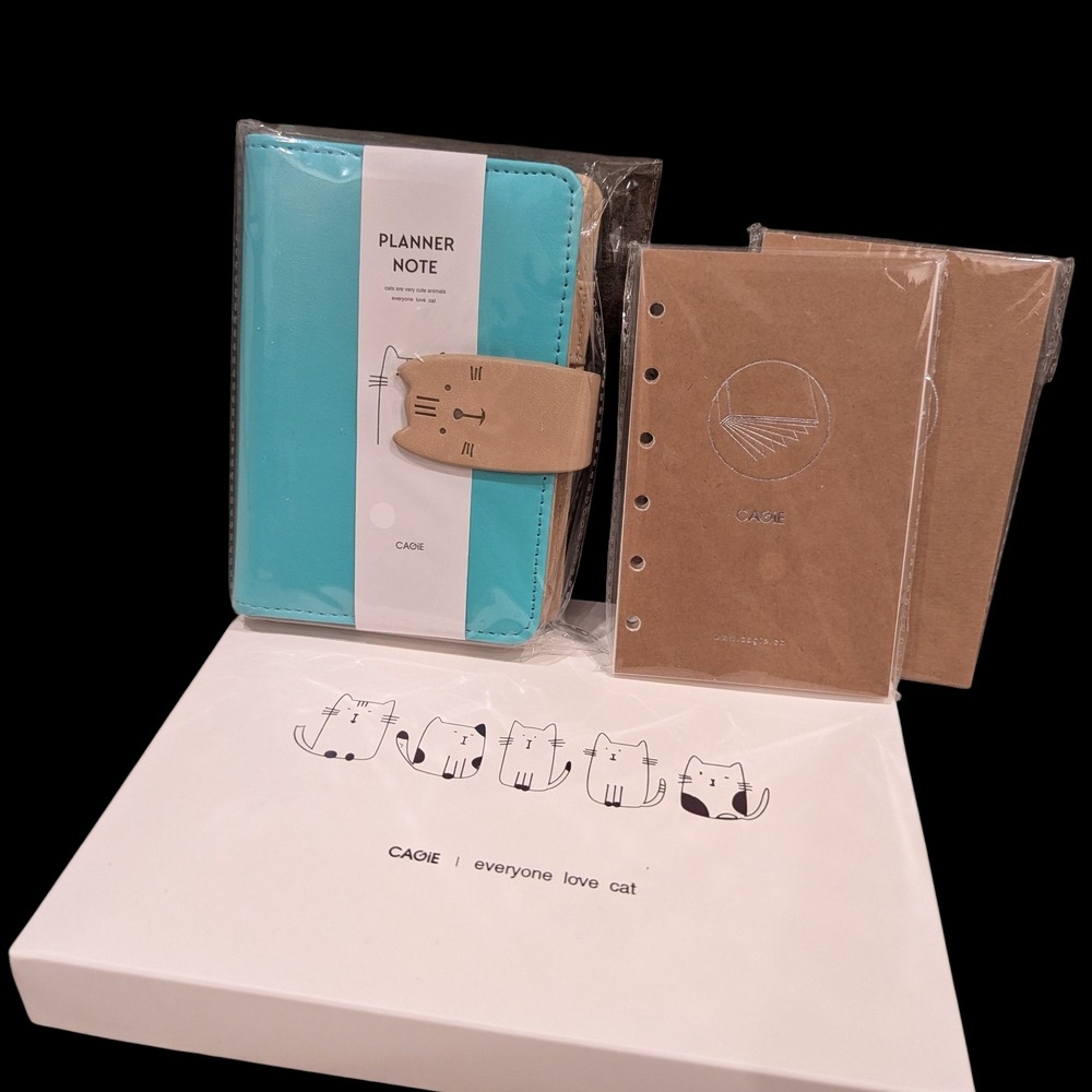 Blue and Brown Cat Planner Set - Picture 3 of 6